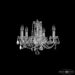 Люстра хрустальная 1402/5/141 Ni Leafs Bohemia Ivele Crystal (Стеклянный рожок)