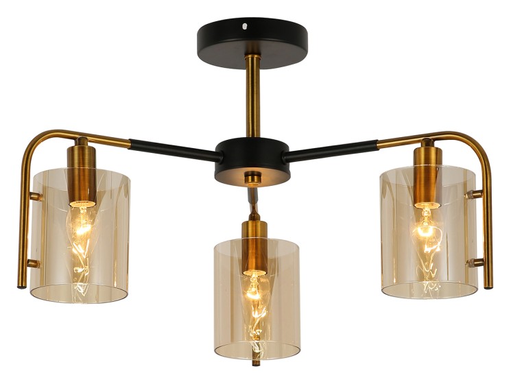 Escada 671/3P E14*40W Black/Gold