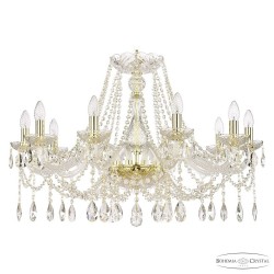 Люстра хрустальная 107/10/300 G Bohemia Ivele Crystal (Стеклянный рожок)