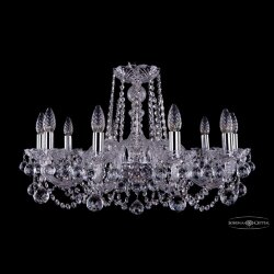 Люстра хрустальная 1402/10/240 Ni Balls Bohemia Ivele Crystal (Стеклянный рожок)
