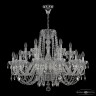 Люстра с хрусталём 5402/12+6/300 Ni Clear/M-1F Bohemia Ivele Crystal (5402)