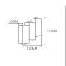 Escada 30005W/01 LED*6W IP54 Black