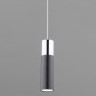 LED светильник подвесной в стиле лофт                      Eurosvet  50135/1 LED хром/черный