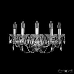 Бра хрустальные 1402B/5/160 Ni  Bohemia Ivele Crystal (Стеклянный рожок)