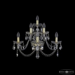 Бра хрустальные 1402B/3+2+1/240/XL G Bohemia Ivele Crystal (Стеклянный рожок)