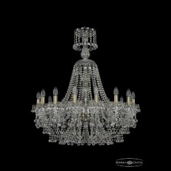 Люстра хрустальная 1409/16/300/XL-96 Pa Bohemia Ivele Crystal (Стеклянный рожок)