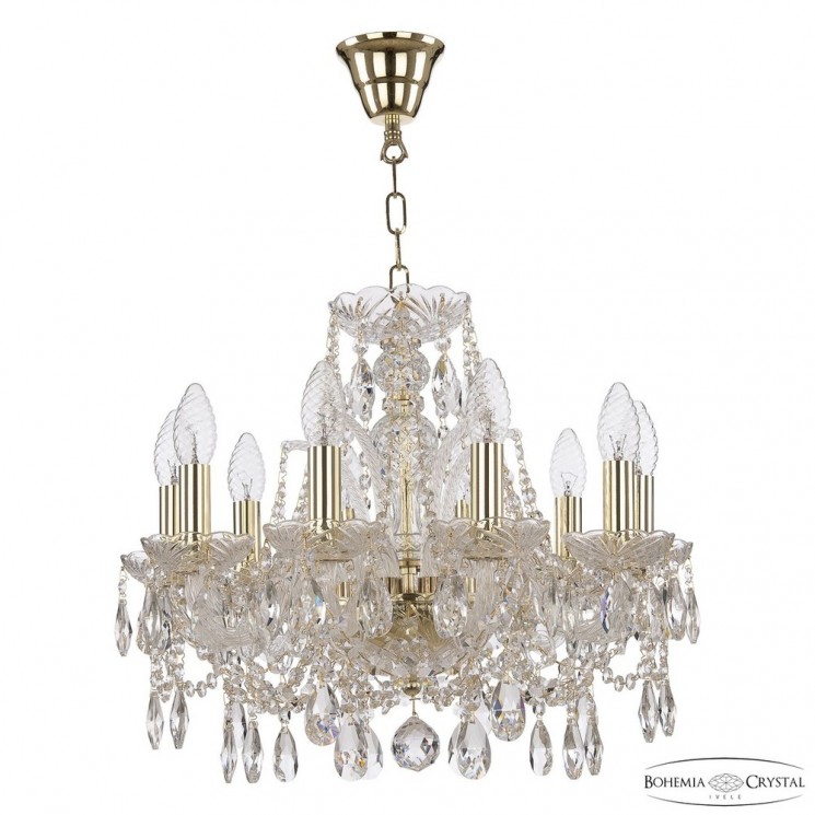 Люстра хрустальная 105/10/141 G Bohemia Ivele Crystal (Стеклянный рожок)