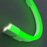 Maytoni Гибкий неон LNM-B120-1525-220V-8W-green-IP65-50m сечения 25х13 мм  с боковым изгибом (минимальный радиус изгиба - 200 мм) позволяет подчеркнуть текстуру материалов и сформировать мягкие тени. Неон работает работает напрямую от сети 230В, легкий в 