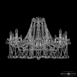 Люстра хрустальная 1413/12/300 Ni Balls Bohemia Ivele Crystal (Стеклянный рожок)