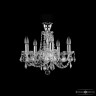 Люстра хрустальная 1402/5/141 Ni Leafs Tube Bohemia Ivele Crystal (Стеклянный рожок)