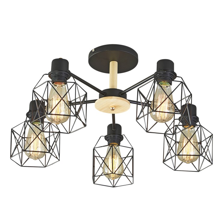 Escada 508/5PL E27*60W Black