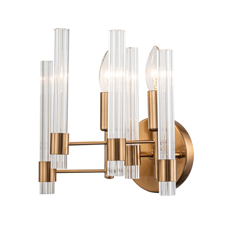 Indigo Настенный светильник 11040/2W Brass