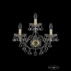 Бра хрустальные 1409B/2+1/195/XL G Bohemia Ivele Crystal (Стеклянный рожок)