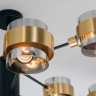 Потолочная люстра с плафонами                      Eurosvet  70127/8 черный/дымчатый