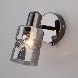 Настенный светильник со стеклянным плафоном                      Eurosvet  20120/1 чёрный жемчуг