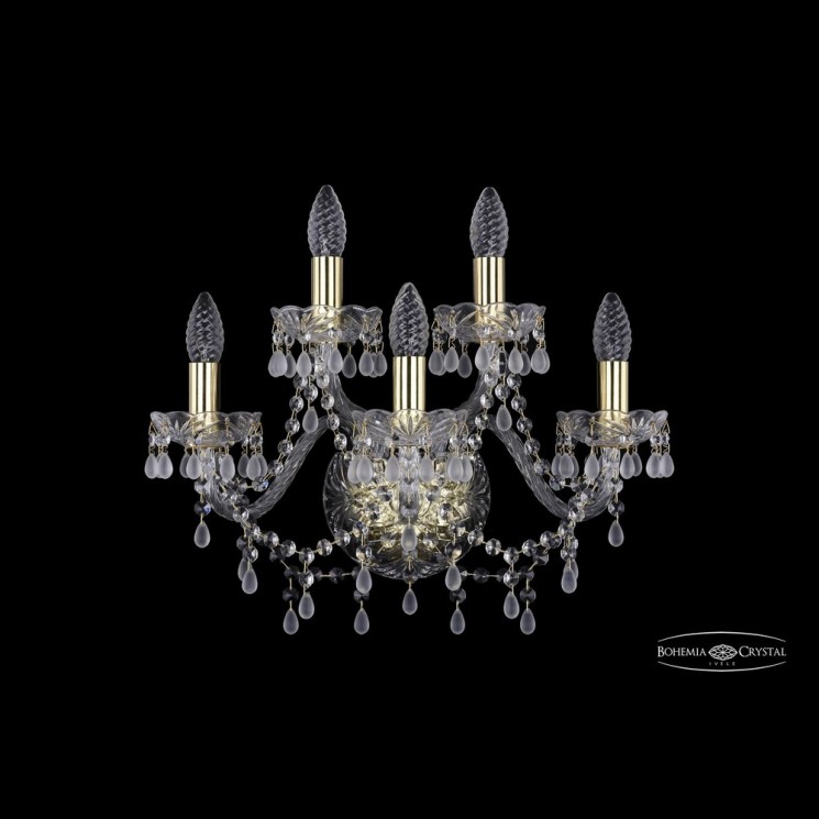 Бра хрустальные 1410B/3+2/160 G V0300 Bohemia Ivele Crystal (Стеклянный рожок)