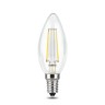 103801205 Лампа Gauss LED Filament Candle E14 5W 4100K 1/10/50