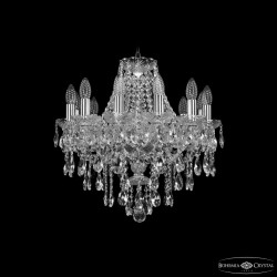 Люстра хрустальная 1415/12/165 Ni Bohemia Ivele Crystal (Стеклянный рожок)