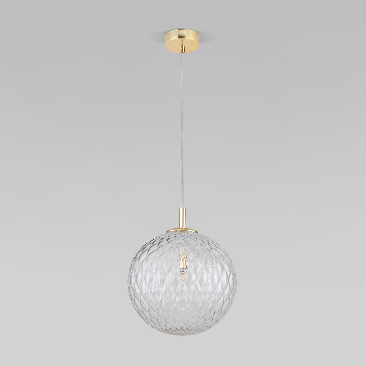Подвесной светильник со стеклянным плафоном                      TK Lighting  4610 Cadix Gold