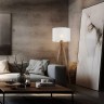 Напольный светильник с тканевым абажуром                      TK Lighting  16004 Grand