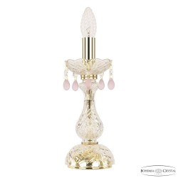 Настольная лампа хрустальная 112L/1-27 G V7010 Bohemia Ivele Crystal (Стеклянный рожок)