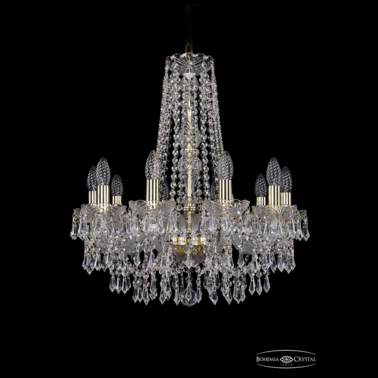 Люстра хрустальная 1403/10/195/h-60 G Bohemia Ivele Crystal (Стеклянный рожок)