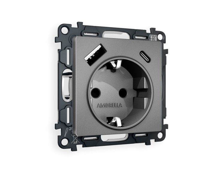 Ambrella Light Комплект механизма электрической розетки Ambrella Volt ALFA MA660010