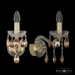 Бра хрустальные 1413B/1/141 G K721 Bohemia Ivele Crystal (Стеклянный рожок)