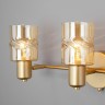 Настенный светильник со стеклянными плафонами                      Eurosvet  20120/3 перламутровое золото