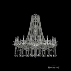 Люстра хрустальная 1413/16/360/h-100 Ni Bohemia Ivele Crystal (Стеклянный рожок)