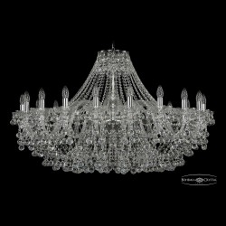 Люстра хрустальная 1409/20/400 Ni Bohemia Ivele Crystal (Стеклянный рожок)