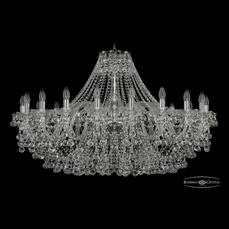 Люстра хрустальная 1409/20/400 Ni Bohemia Ivele Crystal (Стеклянный рожок)