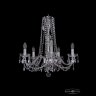 Люстра хрустальная 1402/5/195/h-58 Ni Bohemia Ivele Crystal (Стеклянный рожок)