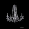 Люстра хрустальная 1402/5/195/h-58 Ni Bohemia Ivele Crystal (Стеклянный рожок)