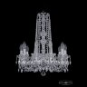 Люстра хрустальная 1402/10/160/h-59 Ni Bohemia Ivele Crystal (Стеклянный рожок)