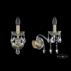 Бра хрустальные 1413B/1/165 G Bohemia Ivele Crystal (Стеклянный рожок)