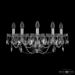 Бра хрустальные 1402B/5/195/XL Ni  Bohemia Ivele Crystal (Стеклянный рожок)