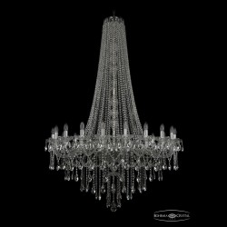 Люстра хрустальная 1415/20/400/h-173 Ni Bohemia Ivele Crystal (Стеклянный рожок)