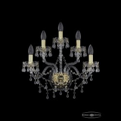 Бра хрустальные 1410B/2+2+1/195/XL G V0300 Bohemia Ivele Crystal (Стеклянный рожок)