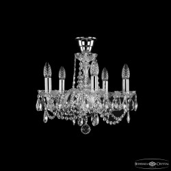 Люстра хрустальная 1402/5/141 Ni Tube  Bohemia Ivele Crystal (Стеклянный рожок)