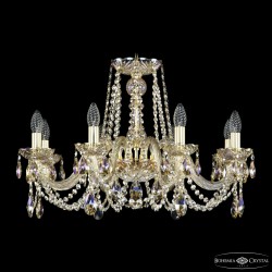 Люстра хрустальная 1402/8/240 G M801 Bohemia Ivele Crystal (Стеклянный рожок)