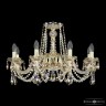 Люстра хрустальная 1402/8/240 G M801 Bohemia Ivele Crystal (Стеклянный рожок)