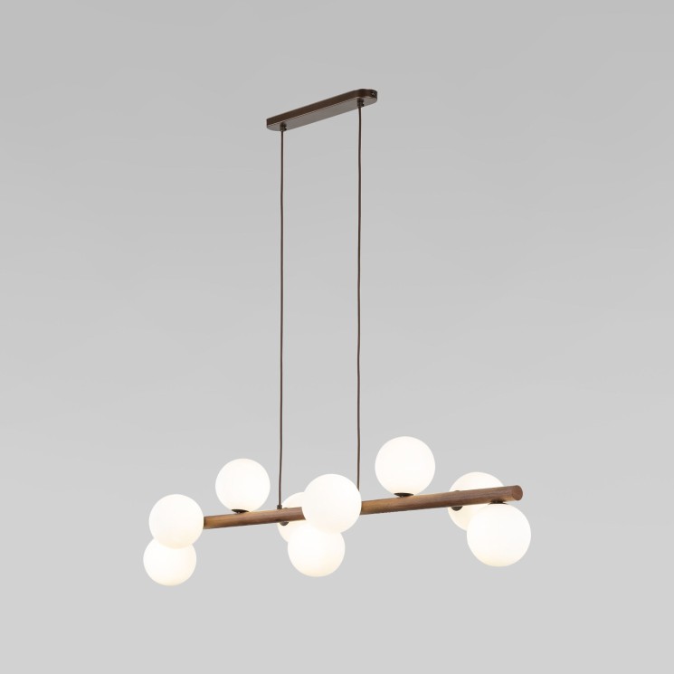Подвесной светильник со стеклянными плафонами                      TK Lighting  10273 Estera Wood