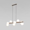 Подвесной светильник со стеклянными плафонами                      TK Lighting  10273 Estera Wood