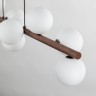 Подвесной светильник со стеклянными плафонами                      TK Lighting  10273 Estera Wood