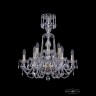 Люстра хрустальная 1402/6+3/195/XL-64 G Bohemia Ivele Crystal (Стеклянный рожок)