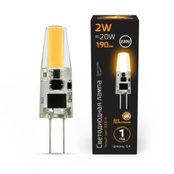 Светодиодная лампа Gauss 2W 190Lm 2700K G4 107707102107707102_GAUSS