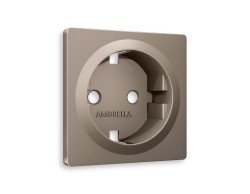 Ambrella Light Лицевая панель для электрической розетки с заземлением QUANT Ambrella Volt ALFA AP6360