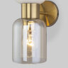 Настенный светильник со стеклянными плафонами                      Eurosvet  60118/2 латунь