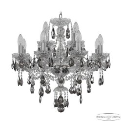 Люстра хрустальная 1415/8+4/200 Ni K731 Bohemia Ivele Crystal (Стеклянный рожок)